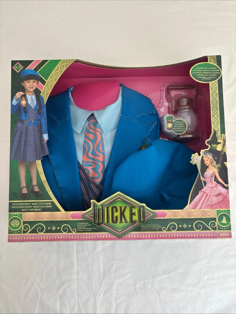 Wicked Girls' Blue Costume Outfit with Accessories SHIZ Uniform Sz 4-6x